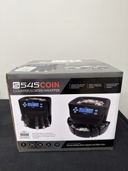Nadex S545 Pro Coin Counter Sorter Wrapper Black 2000 Coin Hopper w Wrappers