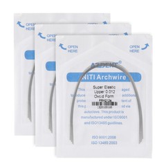 USPS 20Packs Dental Orthodontic Super Elastic Nitinol Arch Wire Round 012Upper