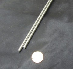 4140/4142 Steel Rod, Metric 5 mm Dia. (-0.051) x 3 FT Length