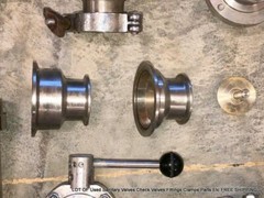LOT OF Used Sanitary Valves Check Valves Fittings Clamps Parts Etc FREE SHIPPING