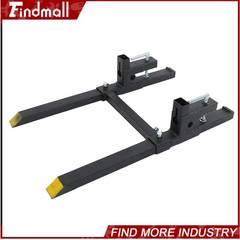 Findmall 43″ Clamp on Pallet Forks 2000lbs Heavy Duty Quick Attach Bucket Fork