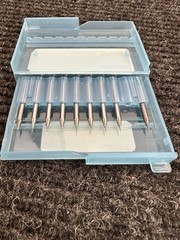 LPKG Laser End Mills 20 Mil 0.5mm 1.42” OAL Pack Of 9