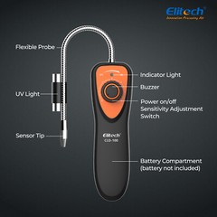 Elitech Digital Manifold Gauge App Control AC Pressure Gauges, ARTEMIS DMG-4B