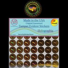 Made in the USA Quality Guaranteed Hologram Tamper Proof Stickers Labels(AvR017)