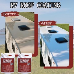 RV Roof Coating White 1 Gallon, Waterproof RV Roof Sealan,Solar Reflective Se…