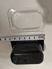 Vigor 24 ounce polycarbonate food storage pan 1/9 size with lids 247FP194 qty 6