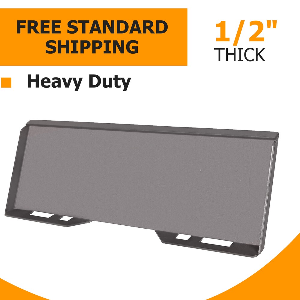 1/2″ Quick Tach Attachment Mount Plate Skid Steer Loader For Bobcat Kubota