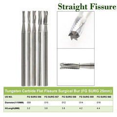 Wave Dental Carbide Burs FGOS Surgical Length 25mm Friction Grip FG 19mm Round