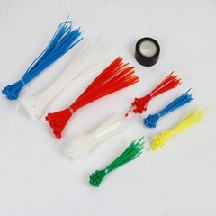 25 Sets KUMA 300 Piece 4″ 8″ Self Lock Nylon Wrap Loop Cable Cord Wire Zip Ties