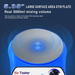 5000Ml Magnetic Stirrer, Stainless Steel Magnetic Mixer with Stir Bar, Magnetic