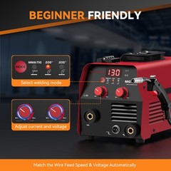 3IN1 MIG Welder 130A 110V Flux Core Gasless Portable for Home DIY Stick Lift Tig
