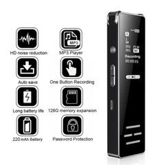 128G Spy Audio Recorder Digital Voice Activated Mini Sound Dictaphone/MP3 Player