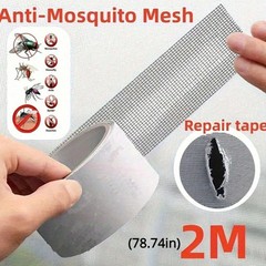 Window Screen Repair Tape Self-Adhesive Anti-Insect Mesh Patch For Door/Curtain*