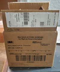 $160 3M Scotch-Weld Epoxy Adhesive DP110 Clear 48.5mL Duo-Pak Qty 12 Free UPS
