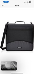 Durable 3 Ring Binder with Zipper, Sturdy Storage to Keep Documents Organized, 3