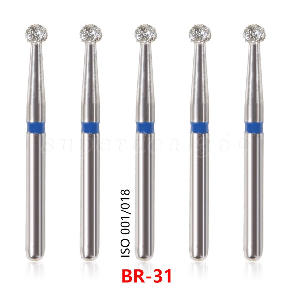 100 Types Dental FG Diamond Burs For High Speed Handpiece Friction Grip 50pcs