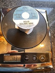Solder 13.25oz. Wire 0.125 in. Tin/Lead 50/50