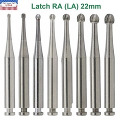 Dental Round Carbide Bur for Slow Speed Latch Type RA 1# -RA 8# Burs 22.5mm
