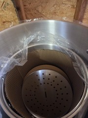 ROVSUN 30QT Turkey Fryer Pot & Seafood Boil Pot with Strainer Basket, Lid, Ho…