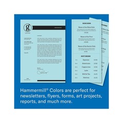 Hammermill Colored Paper, 20 lb Blue Printer Paper, 8.5 x 11-10 Ream (5,000 Shee