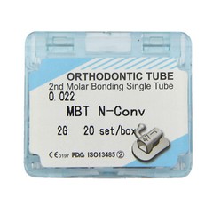 20 sets dental Tubos bucales de ortodoncia 1st 2nd Molar MBT Roth 022 Bondable
