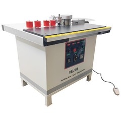 Industrial Linear Curved Edge Banding Machine 110V Speed Adjust 0.4-2mm Thicknes
