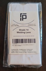 RIDGE PRODUCTS WELDING HARDENED & TEMPERED GLASS WELDING LENS 2”x 4.25” 14