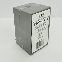 Eaton TP7074 1-Gang Cast Aluminum Weatherproof Deep Outlet Box W/Lugs Gray ~NEW~