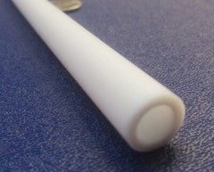 PTFE Teflon Straight Tube 7/16 OD x 5/16 ID x 1/16 Wall x 1 Foot Length