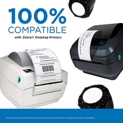 Fit for Zebra & Rollo Printers 4″x 6″ Thermal Shipping Labels 500/Roll 6 Rolls
