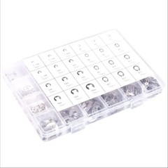 327Pcs Stainless Steel E-Clip C-Clips Circlip Kit Retaining Ring Assortment Set