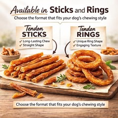 Hubert Pet Turkey Tendon Sticks: Low Ingredient, Long-Lasting Natural Chews f…