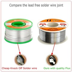 63/37 Rosin Core Solder 0.6mm Diameter Soldering Flux Wire 100g 90ft