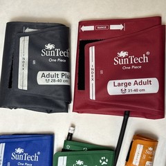 SunTech BP Cuff Lot Infant Child Sm Child Adult L Adult Adult Plus 222OPC Hose