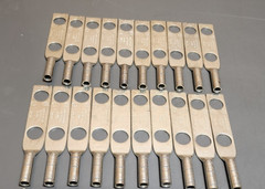 Ilsco CLND-4-12-134 2-Hole 1/2″ x 1-3/4″ Compression Lugs, 3-6 AWG (Qty 20)