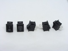 5 Pcs Pack Lot KCD 101 6A 250V AC 10A 125V 2 Pins 2 Position Power Button Switch