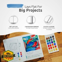 ZenART Sketchbook B6 Gray Leather 5″x7″ 120gsm