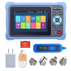 16-in-1 OTDR Optical Fiber Tester 1310/1550nm, 4.3′ Touch Screen & Event Map OLT