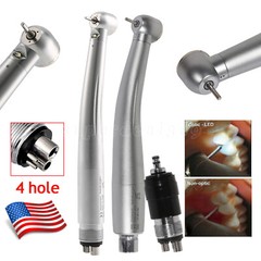 Dental High Speed Large head (LED) Handpiece /Quick Coupler 4 Hole fit NSK st