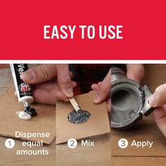 Original Epoxy, Steel Reinforced Epoxy, High Strength 2 Pack, Dark Grey 8265S2