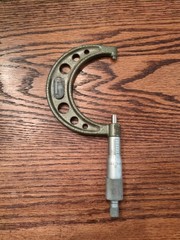 Mitutoyo Micrometer 2-3 ” .0001” Code No. 103-115 Made In Brazil