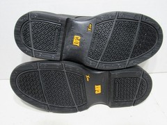 Caterpillar Oversee Oxford Steel Toe Work Shoe Black Leather SRX Mens Size 8.5 W