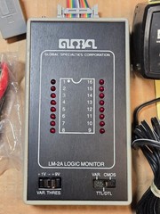 Global Specialties Corporation LM-2A Logic Monitor W/Manual & AC Adaptor