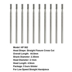 Wave Dental Carbide Bur Long Straight 556 557 558 560 562 HP Prima Low Speed Bur