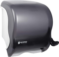 Wall-Mounted Paper Towel Dispenser – Fits All Core Sizes, Lever Action, Black Pe