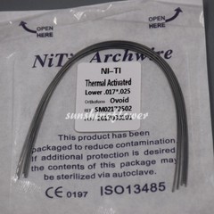 Dental Orthodonic Niti Heat Thermal Activated Rectangular Ovoid/Square/Natural