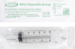 60mL Catheter Tip Syringe, Sterile, Individually Wrapped, 25 Pack