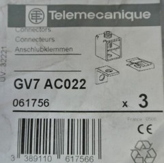 TELEMECANIQUE GV7AC022 CONNECTORS – MANUAL STARTER BOX LUGS IEC – NEW SURPLUS
