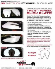 minimizer fifth wheel plate no grease slick plate white polymer 5 year warranty