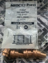Nibco PC604P , 1/2″ X 1/2″ Pex x Press Copper Adapter (Pack Of 5)